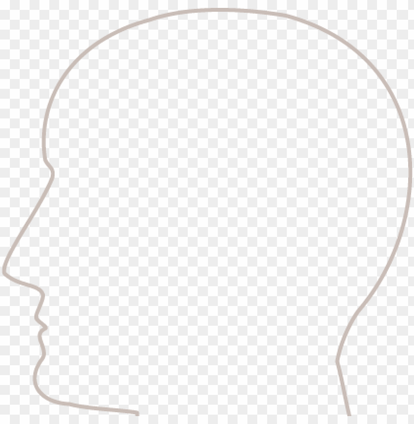 human head side view outline PNG image with transparent background@toppng.com