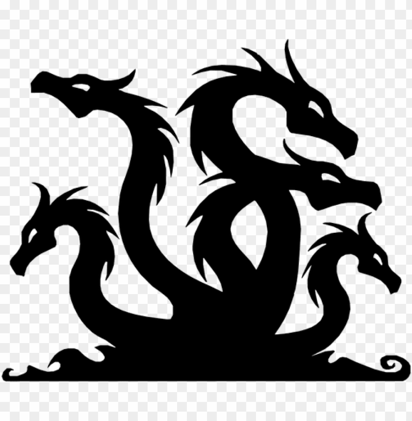 hydra dragon vector silhouette public domain vectors - hydra PNG image with  transparent background | TOPpng