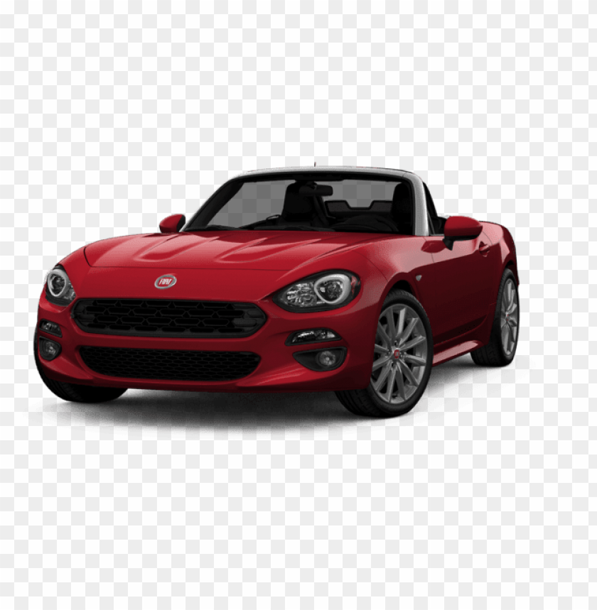 Hypnotique Red 2018 Abarth 124 Spider Red PNG Image With Transparent Background