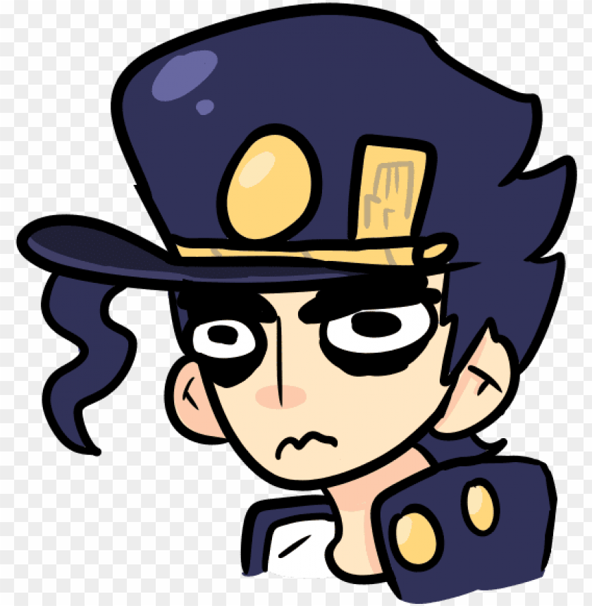I Drew This Jotaro A While Ago I Thought I D Post Cartoo Png Image With Transparent Background Toppng - jotaro kujo face roblox