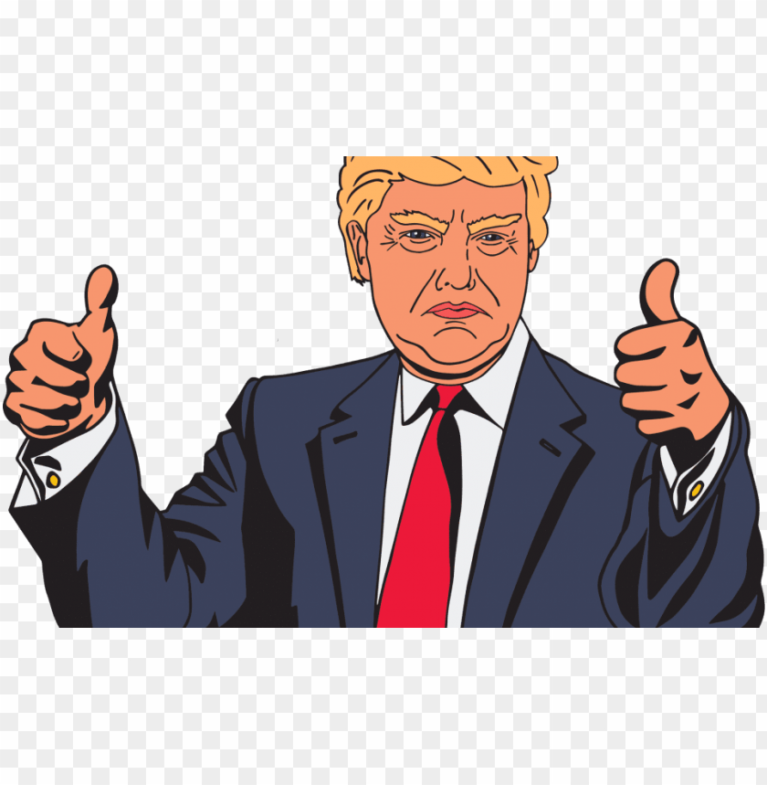 I Finally Told Donald Trump That Im Voting For My - Trump Thumbs Up Cartoo PNG Transparent With Clear Background ID 232148