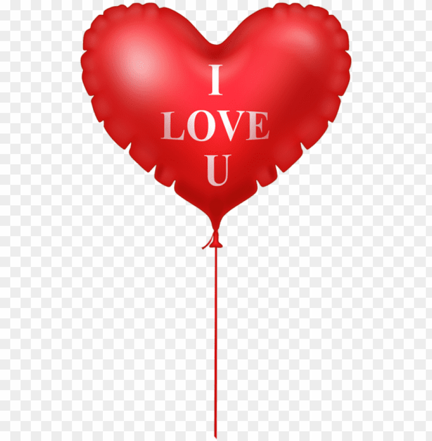 i love you heart balloon png images background -  image ID is 43864