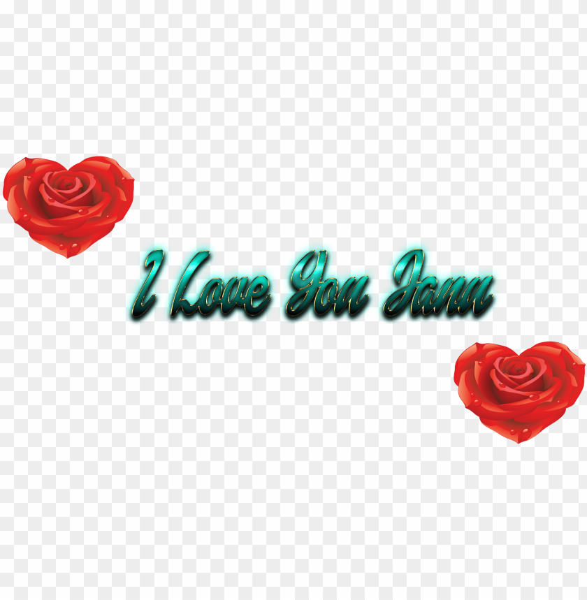 I Love You Janu Name Names - Love You Jaan Name PNG Transparent Background