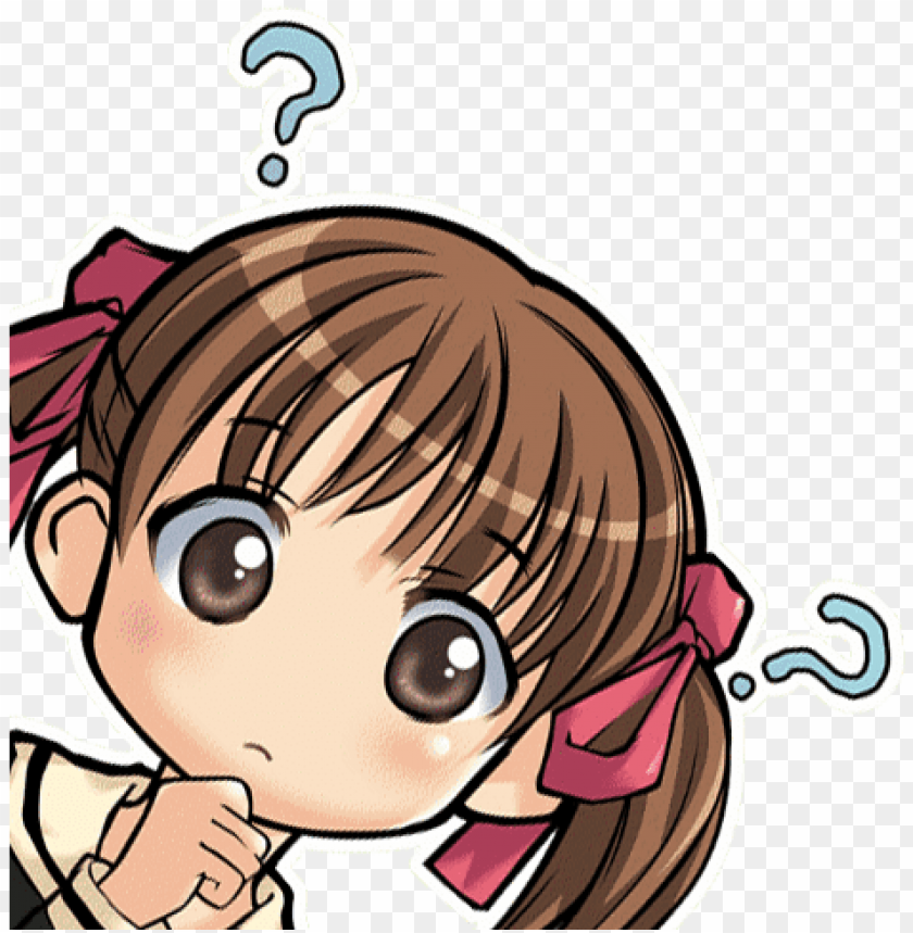 Download Png - Animuthinku - Thinking Meme Face Anime PNG Image with No  Background 
