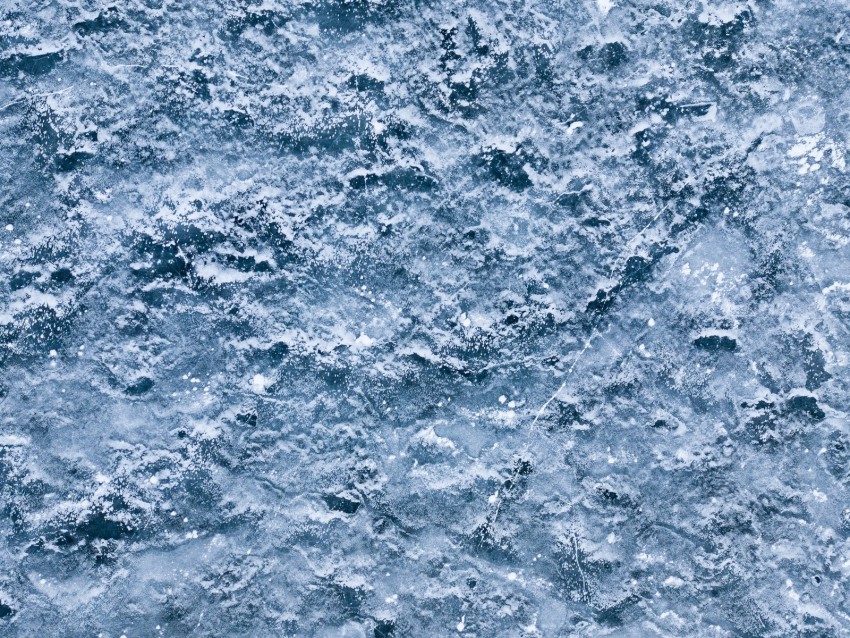 ice, cranny, snow, frozen, surface