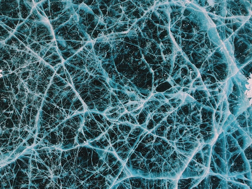 ice, cranny, surface, patterns