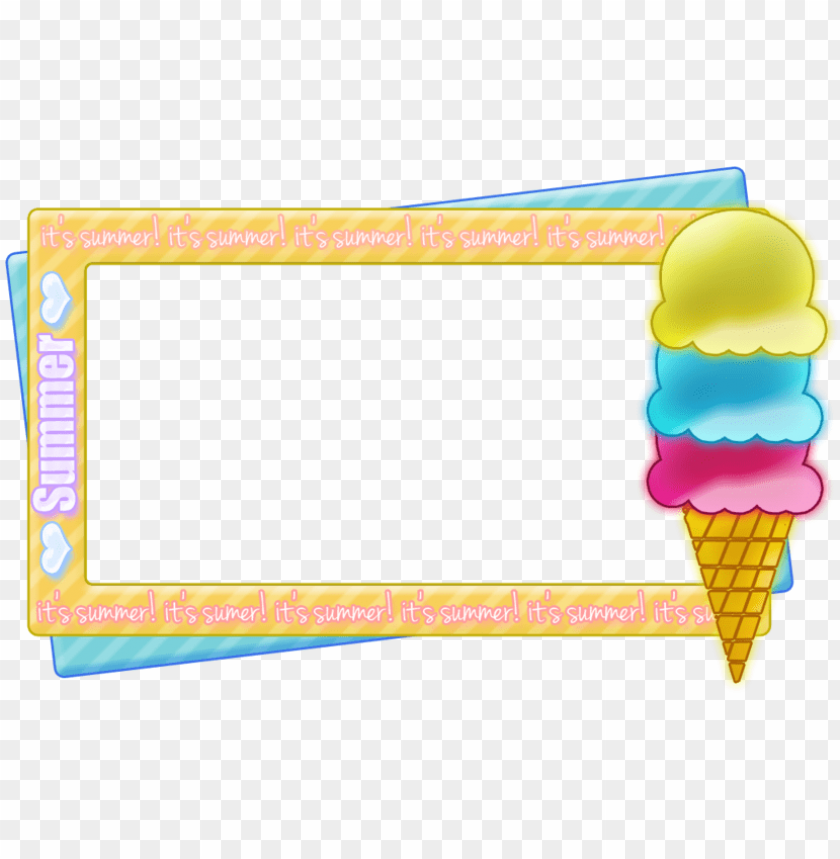 ice cream border summer - free ice cream clip art borders PNG image with tr...