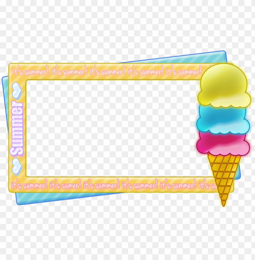 cute ice cream border