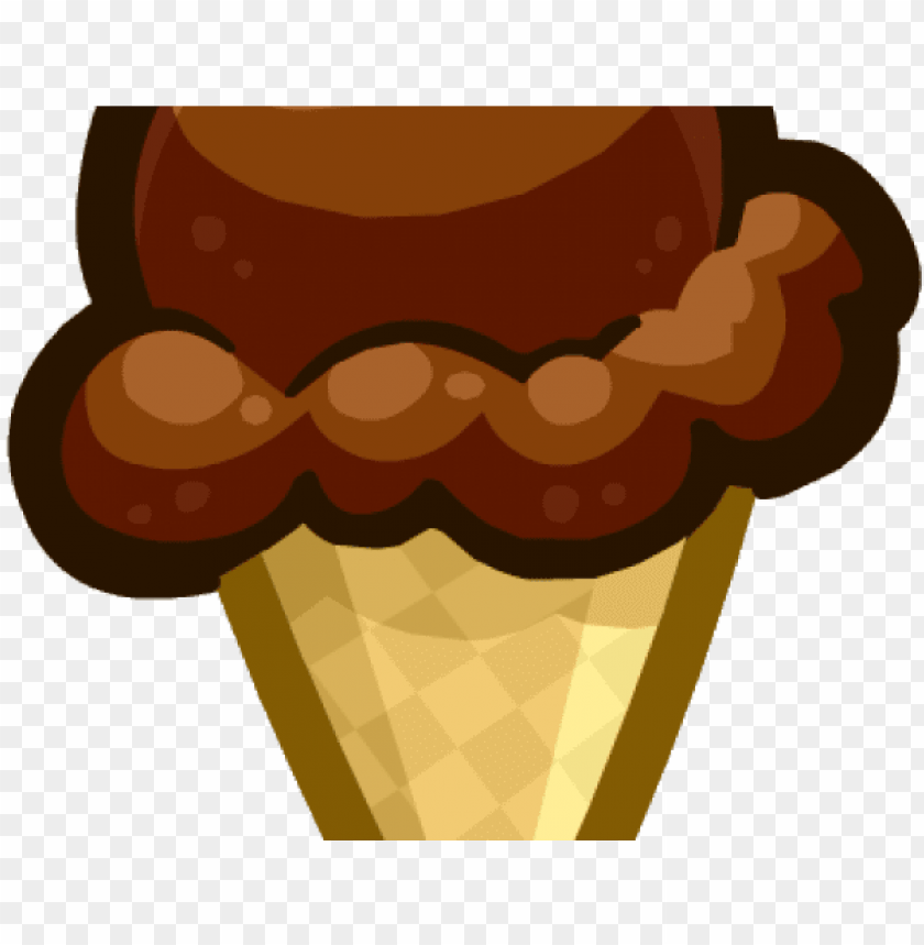 ice cream clipart chocolate - cartoon chocolate ice cream cone PNG image  with transparent background | TOPpng