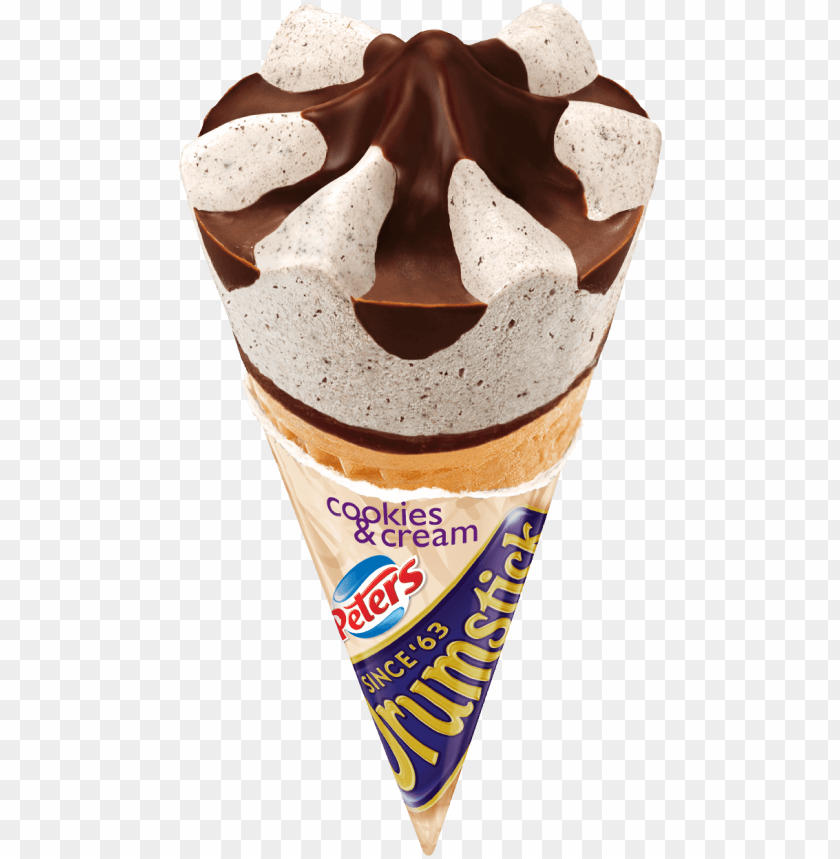 Ice Cream Cones Dessert Food Drumstick Cookies And Cream PNG Image With Transparent Background@toppng.com
