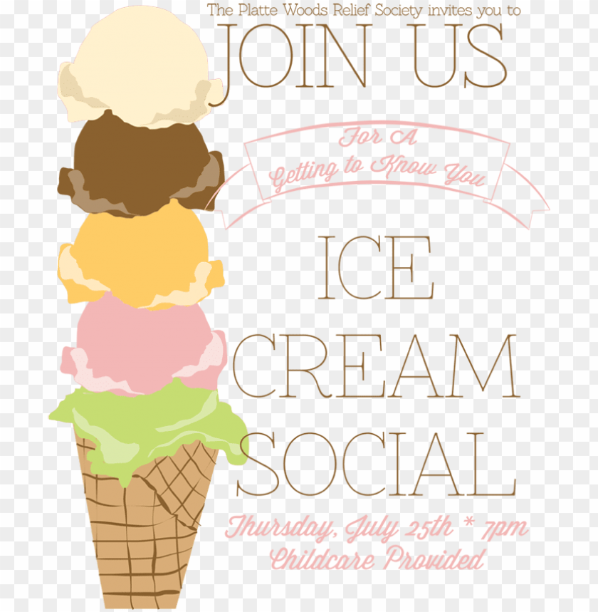 Ice Cream Social Poster Free Editable Ice Cream Social Flyer Png Image With Transparent Background Toppng