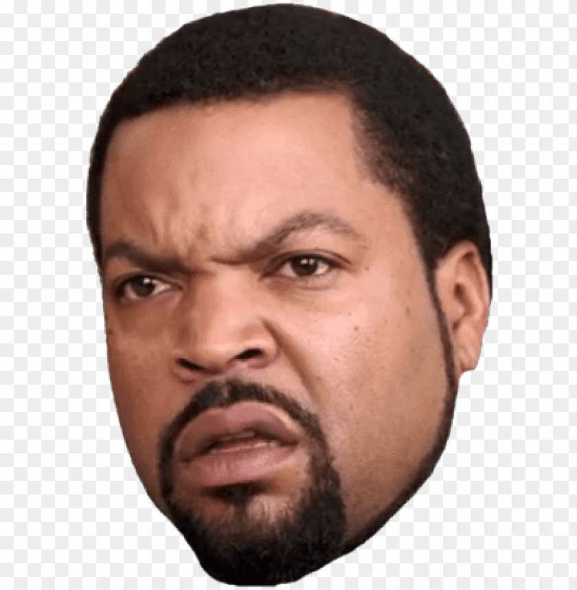 ice cube rapper png - ice cube face PNG image with transparent background.
