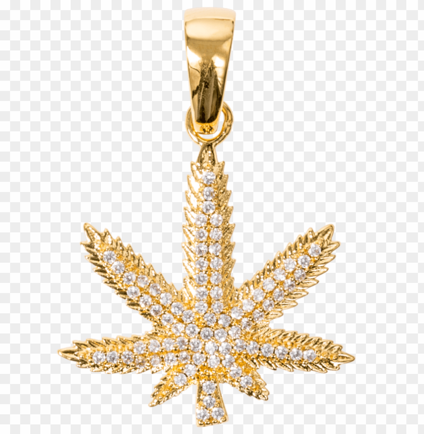 free PNG iced weed leaf in yellow gold - weed chains iced out PNG image with transparent background PNG images transparent