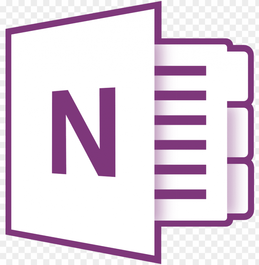 icon microsoft onenote microsoft note 2016 icon transparent png - Free PNG Images ID 127856