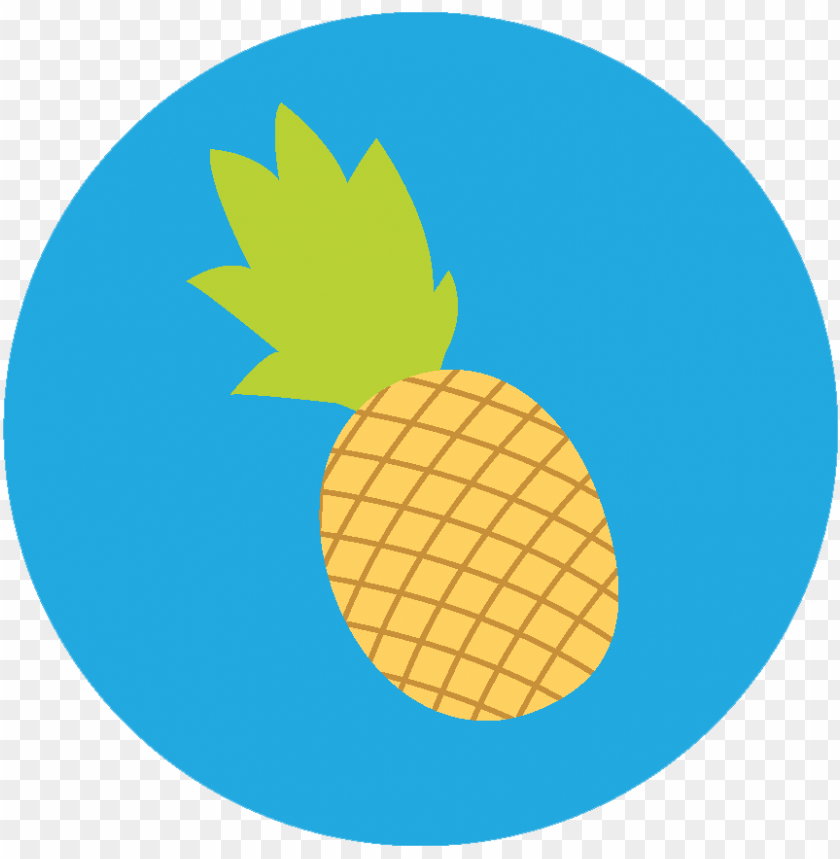 Icon Round Pineapple - Pineapple Icon Circle PNG Image With Transparent Background