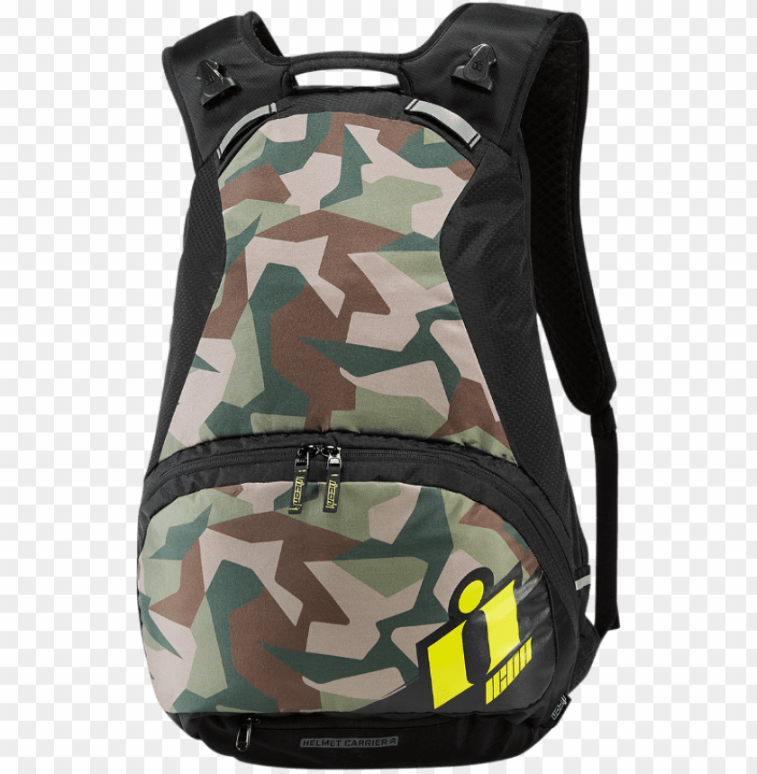 Icon Textile Stronghold Camo Block Style Motorcycle Icon Stronghold Backpack Green Neon Yellow 17 L Png - Free PNG Images@toppng.com