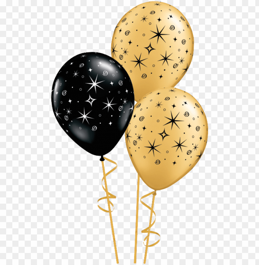 icture black and gold balloons transparent PNG transparent with Clear Background ID 172693