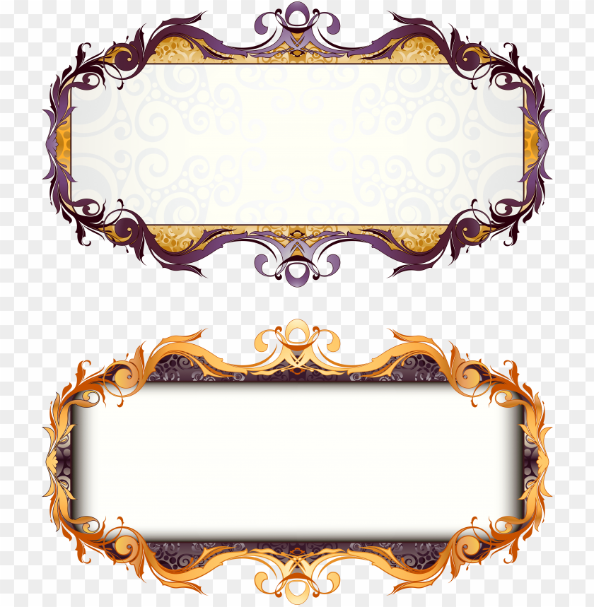 Icture Frame Art Deco - Vector Png Frame Title PNG Image With Transparent Background