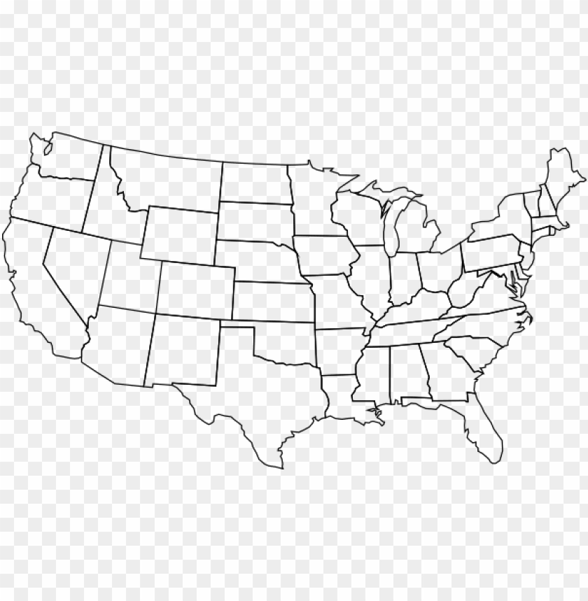 icture freeuse download blank state large of the blank map of us png image with transparent background toppng