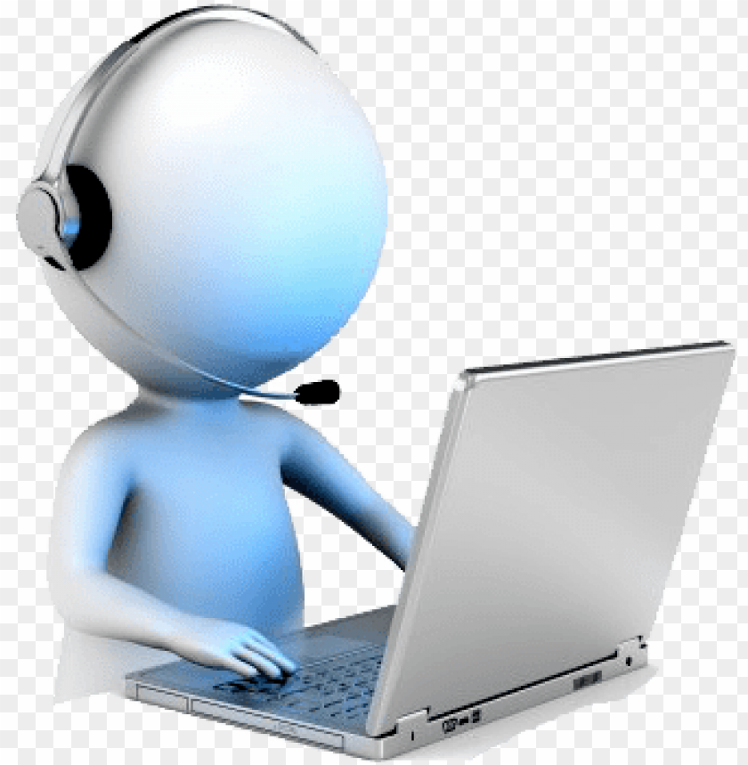 icture of man at computer 3d man computer PNG transparent with Clear Background ID 188060