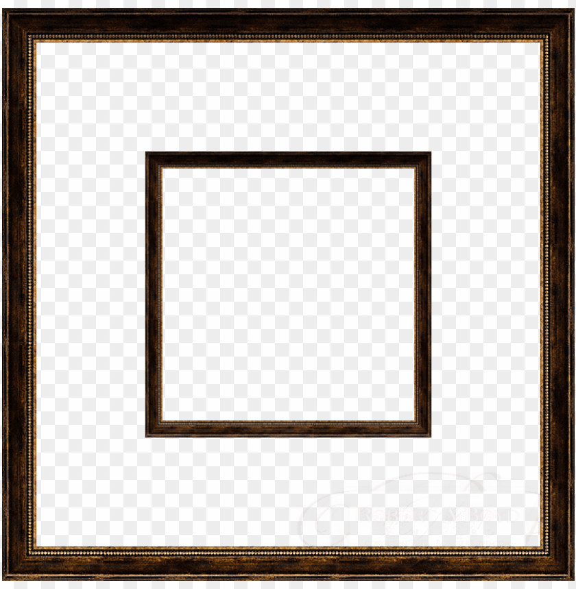 icture of rustic brown and gold - picture frame PNG image with transparent background@toppng.com