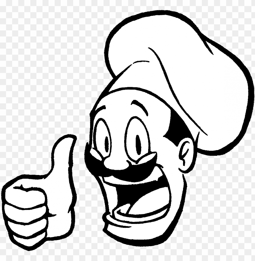 free PNG icture royalty free stock chef hat clipart black and - happy chef clip art PNG image with transparent background PNG images transparent