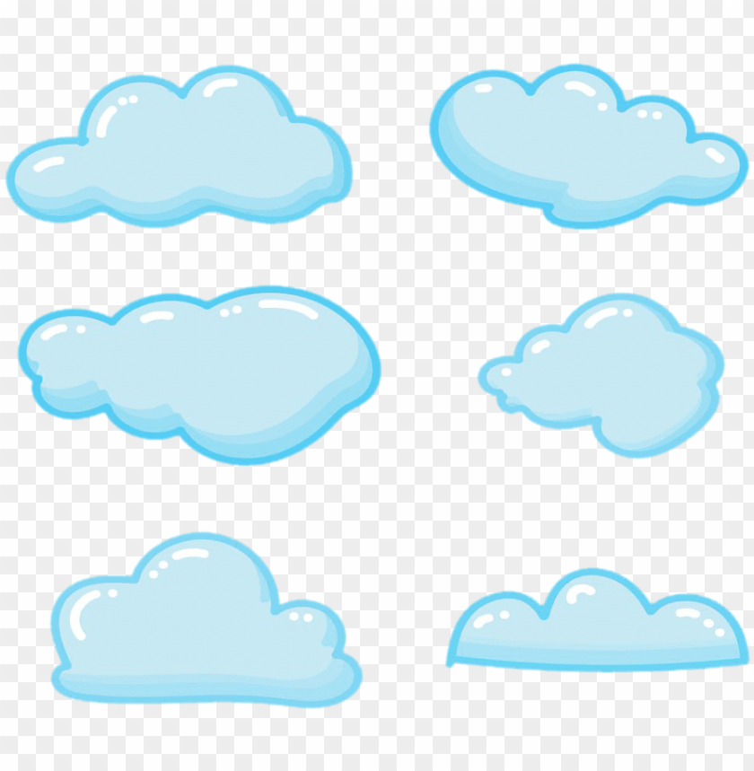 Icture Stock Nube Azul Clip Art Nubes De Dibujos Painted Clouds Cartoo Png Image With Transparent Background Toppng