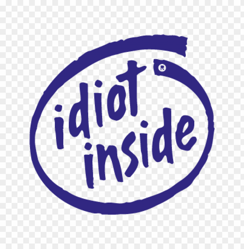  idiot inside vector logo free download - 465486