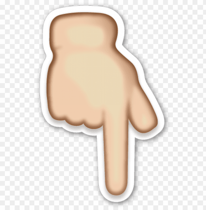 Finger Pointing Down Emoji Png Emoji Hand Down Png Off