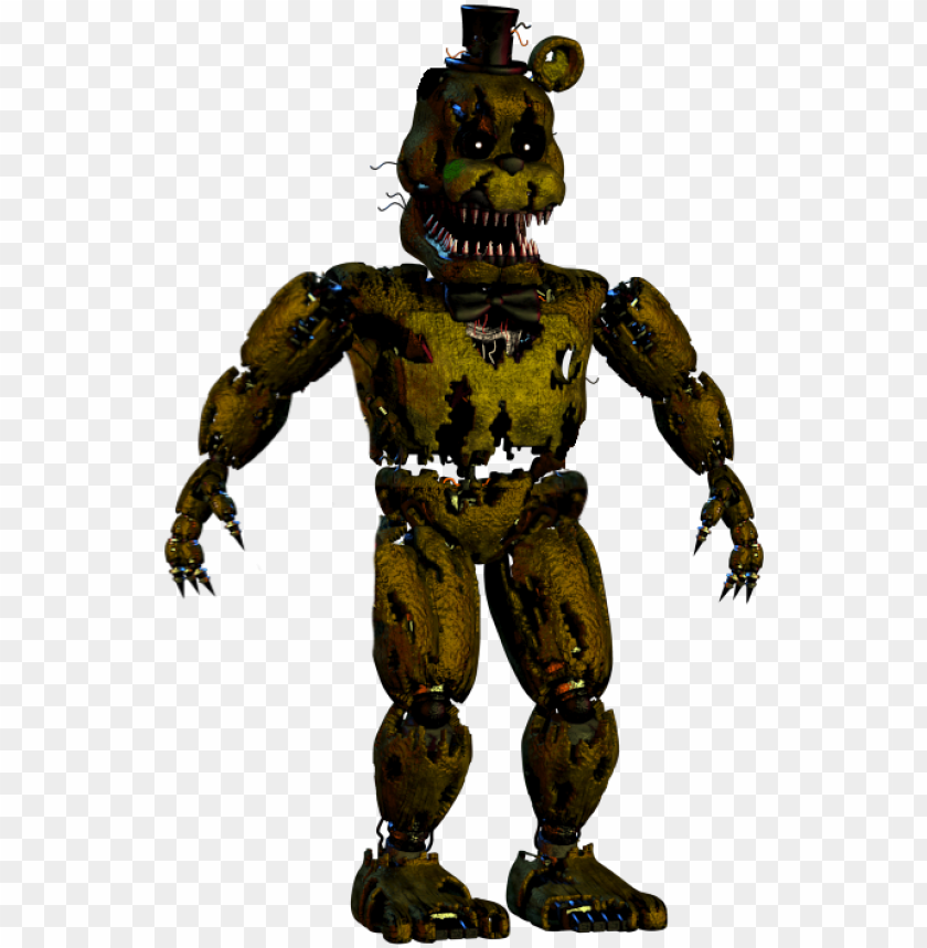 Five Nights At Freddy's Withered Golden Freddy, HD Png Download