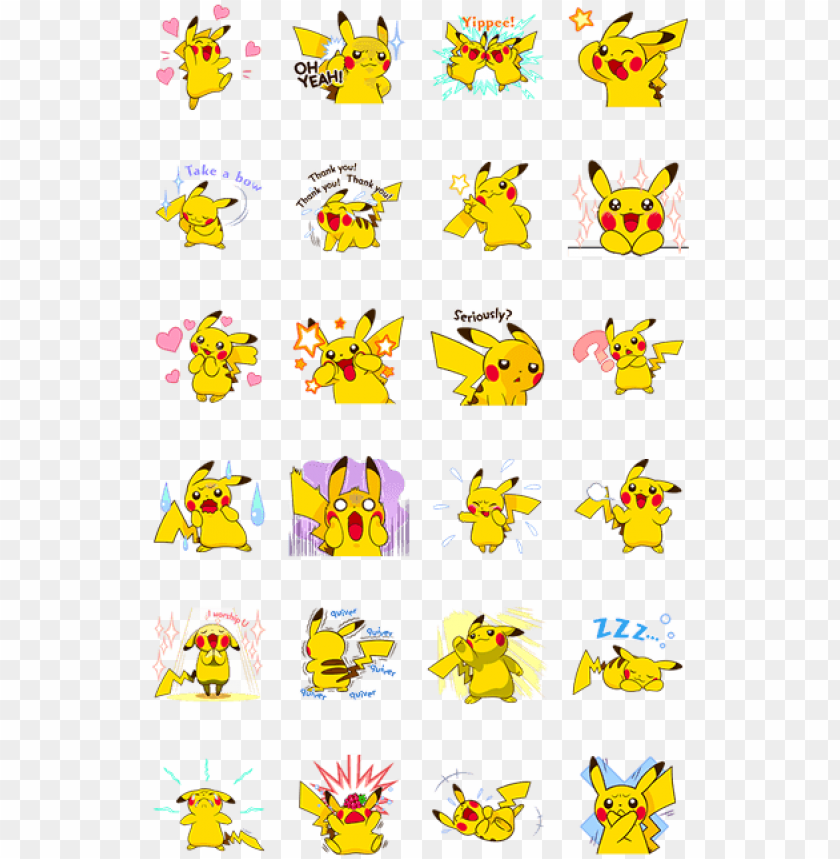 Ikachu S Lively Voiced Stickers Pikachu Emoji Png Image With Transparent Background Toppng - pikachus face transparent roblox