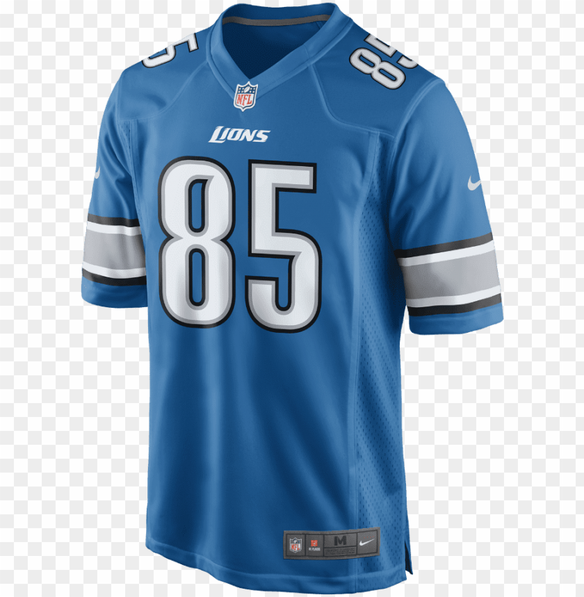 Ike Nfl Detroit Lions Men's Football Home Game Jersey Detroit Lions Jersey Nike PNG Image With Transparent Background