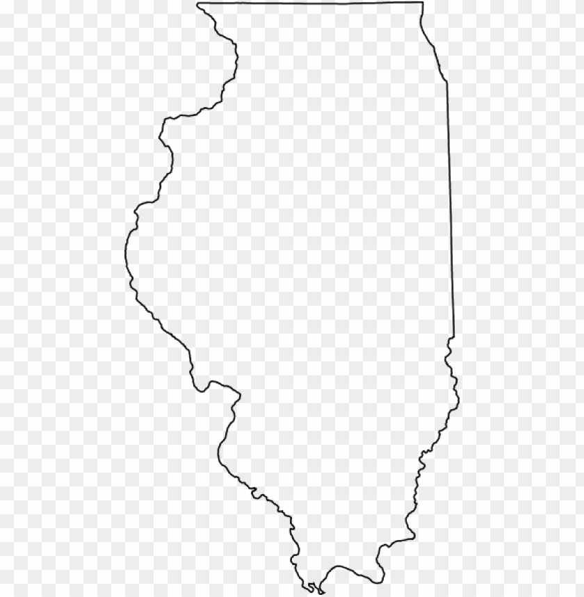 illinois outline PNG transparent with Clear Background ID 227605