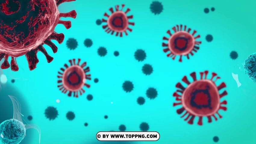 Illustration of Coronavirus Alert Pattern Image in Medical Context, EG-5 ,COVID-19, Marburg Virus, Virus, Deadly, Pathogen