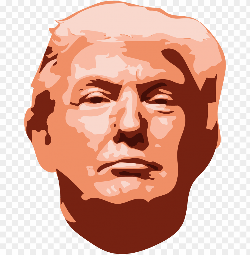 Image Black And White Library Tower Cartoon President - Donald Trump Cartoon Face PNG Transparent With Clear Background ID 231316