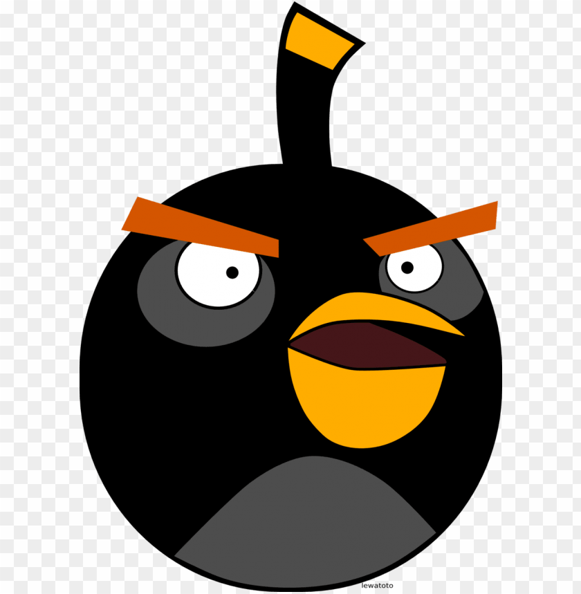 free PNG image black bird angry birds by lewatoto d4glkhp png - black angry bird PNG image with transparent background PNG images transparent