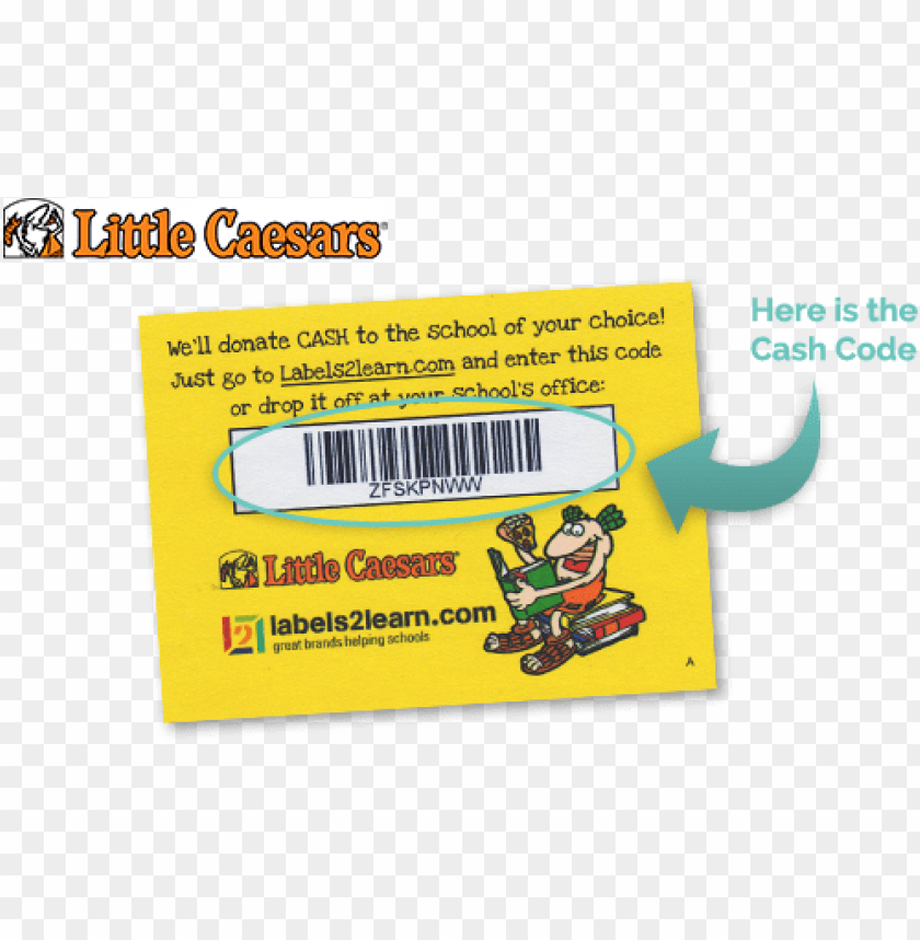 Image Of Lil Caesars Logo And Cash Code - Little Caesars PNG Transparent With Clear Background ID 264698
