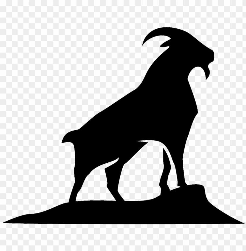 Goat Head Silhouette : Goat Silhouette Head Sticker Stickers Clipart ...