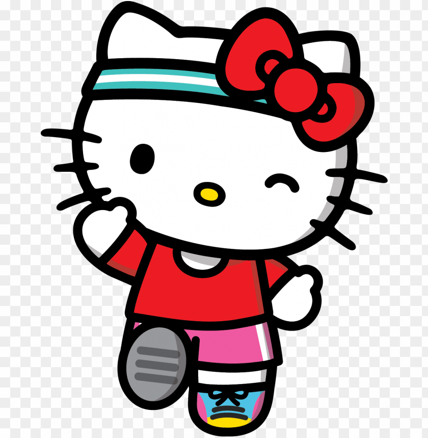 image result for hello kitty running hello kitty racing PNG image