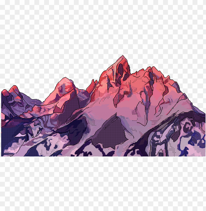 Image Result For Watercolor Aesthetic Transparent Mountain
