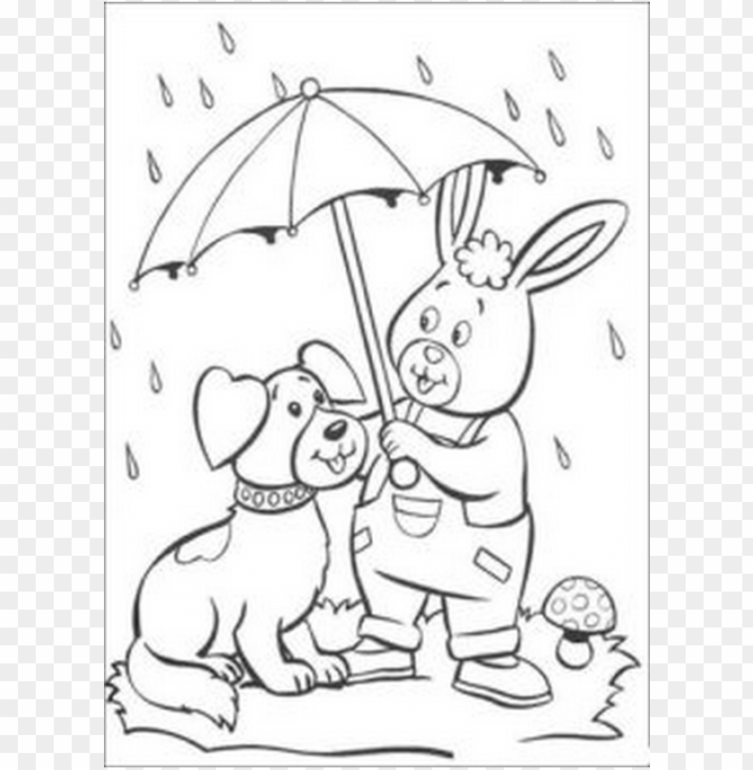 dibujos faciles perro y conejo y paraguas PNG transparent with Clear Background ID 454782