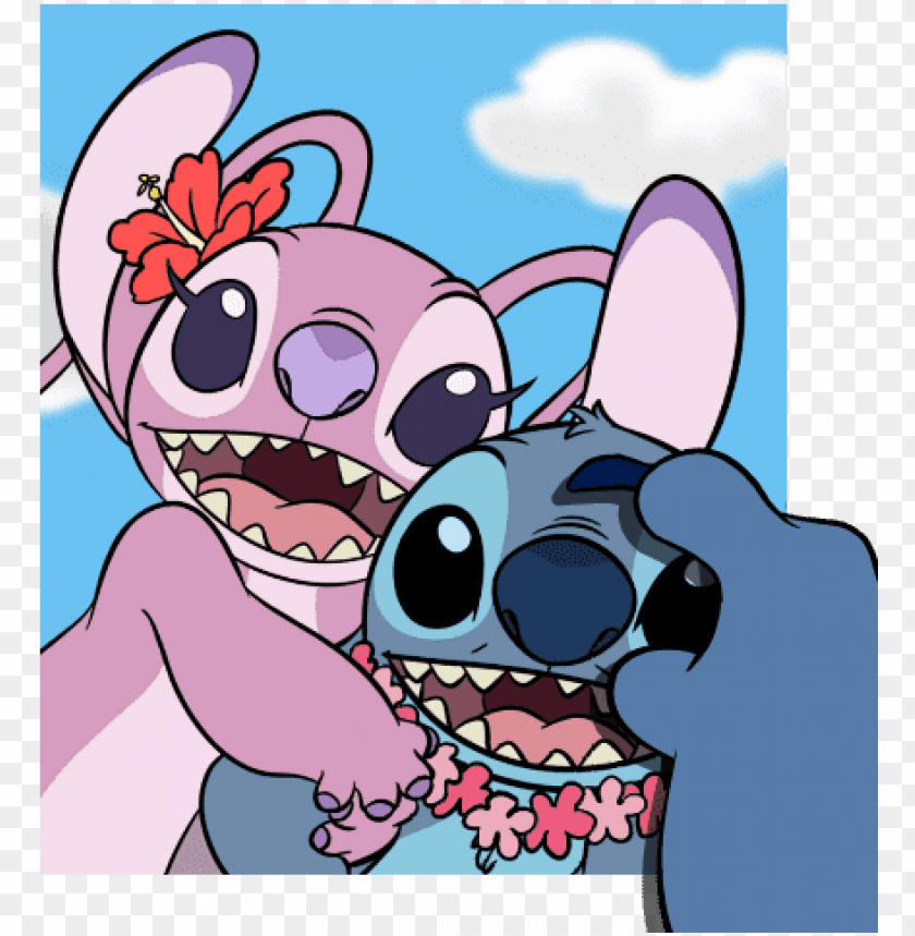 imagenes de stitch y angel PNG image with transparent background@toppng.com