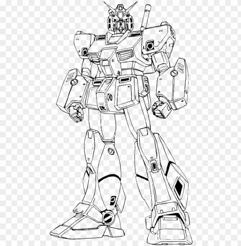 Imposing Ideas Gundam Coloring Pages Giant Robot Page - Gundam Coloring Book PNG Transparent With Clear Background ID 186615