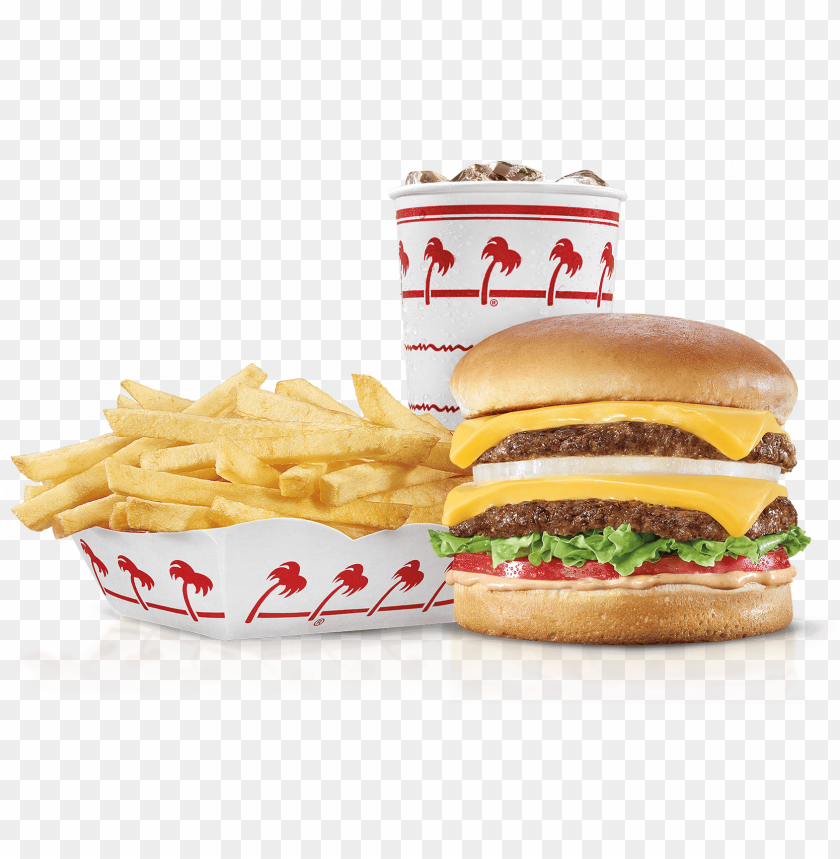 free PNG in n out burger meal - out burger PNG image with transparent background PNG images transparent
