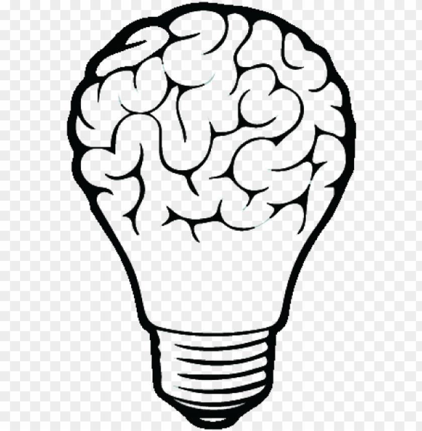 incandescent light bulb drawing brain brain vector PNG transparent with Clear Background ID 167512