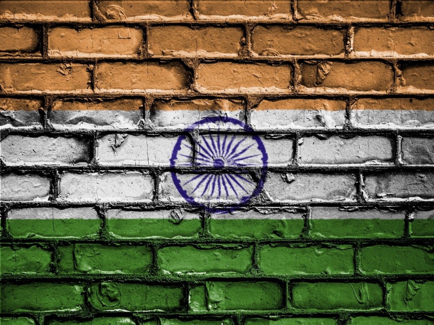 India Flag Texture Wall Brick Paint Png - Free PNG Images
