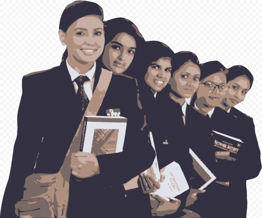 Indian School Students Png Download - College Students In Uniform PNG Transparent With Clear Background ID 179166