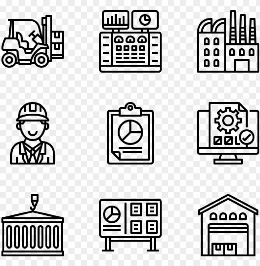 industry and manufacturing - online icon vector PNG image with transparent  background | TOPpng
