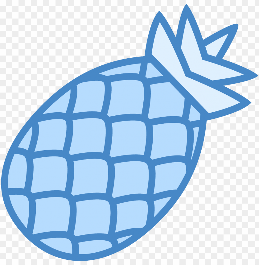 Ineapple Clipart Blue - Blue Pineapple Clip Art Free PNG Image With Transparent Background