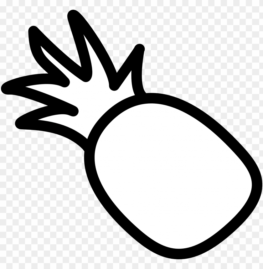 Download Ineapple Clipart Printable Pineapple Clipart Black And White Png Image With Transparent Background Toppng
